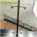 PEMCO Project Modern Design 304 stainless steel Model Interior Stair Tempered glass railing